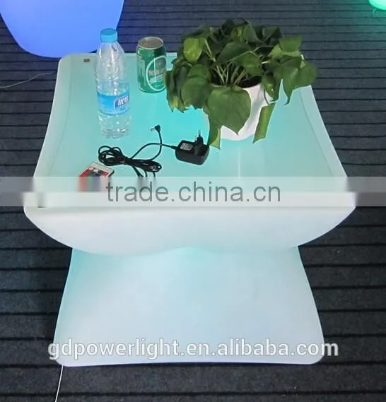 PE Plastic Bar Table with LED light and remote T003