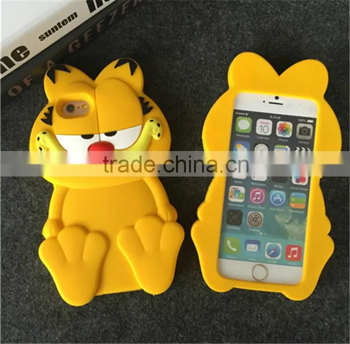 3D Cute Cartoon Soft Silicon monkey Phone Case For iPhone 6s