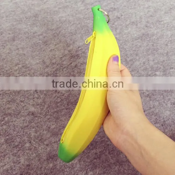 Banana Shaped Silicone Coin Walle/travel wallet/slim wallet