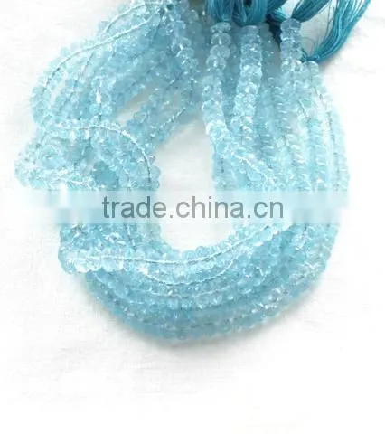 Blue Topaz Faceted Beads
