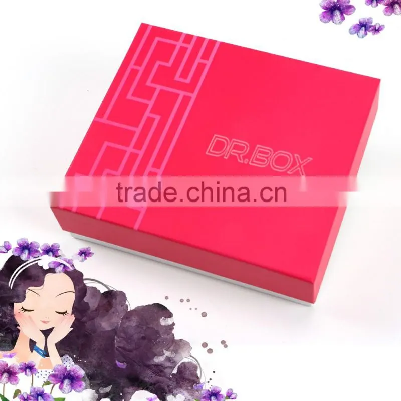 Luxury double copper paper matt lamination custom cosmetic packaging