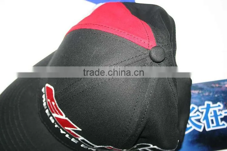 Snapback hats black adjustable baseball cap fit 3D embroidery hiphop