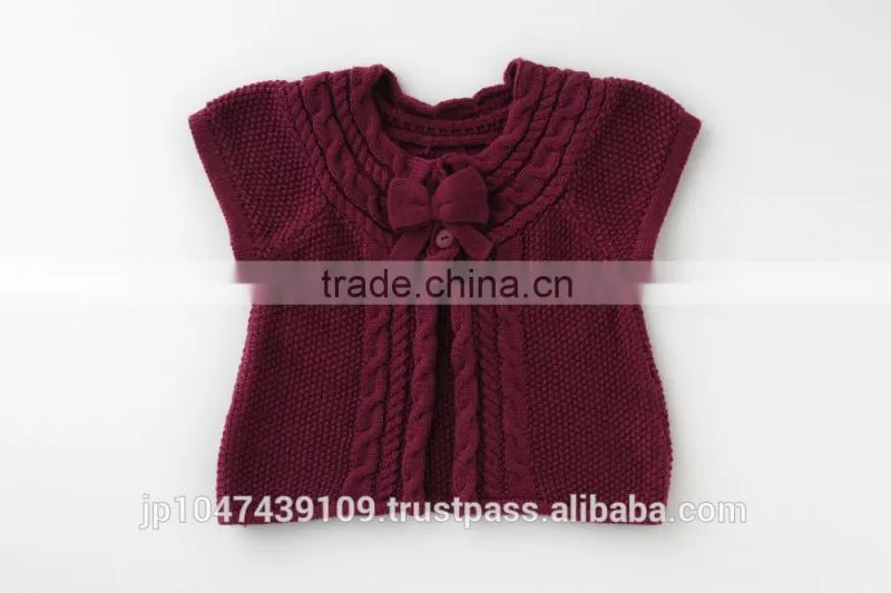 japanese wholesale product high quality products cute kids clothes infant baby wear knitted cardigan for girls