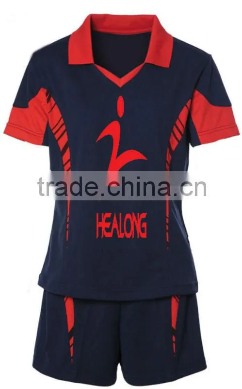 sublimation volleyball uniform jersey with top quality