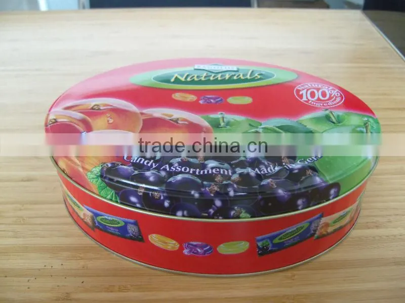 delicate oval candy tin box set