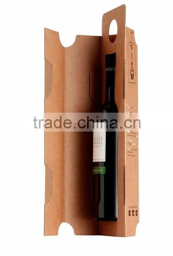 Design your own LOGO corrugated cardboard wine box wholesale factory price