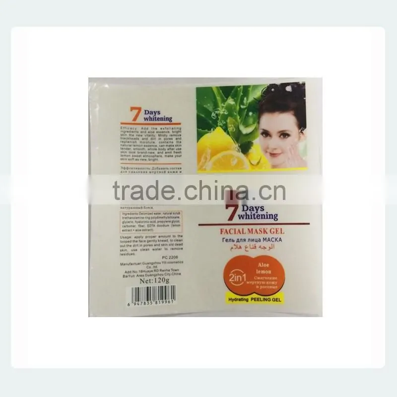 Factory printed adhesive labels used in cosmetics