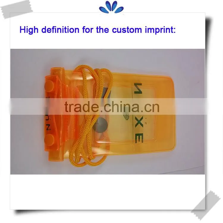 Customized mobile phone PVC waterproof bag with the color you want
