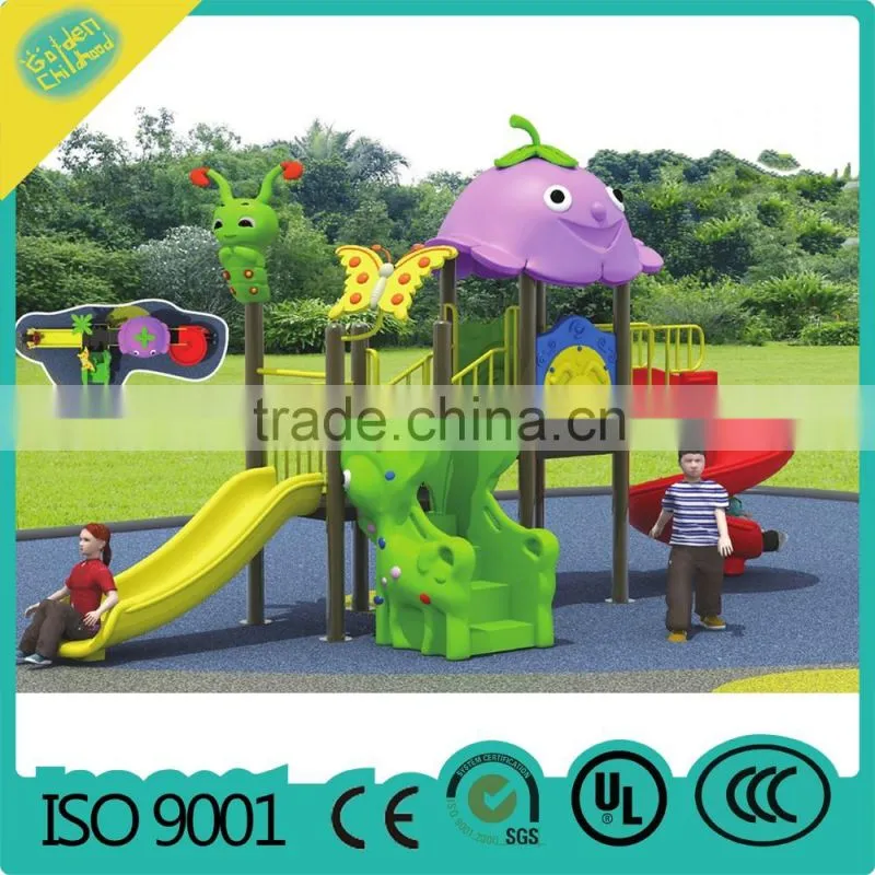 square playground slide , baby plastic playground MBL02-I135