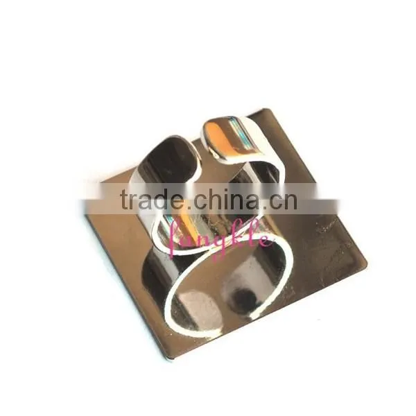 New portable ring stainless steel nail polish beauty draw palette