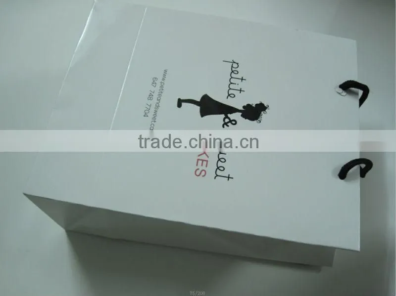 Elegant simple luxury high quality paper bags