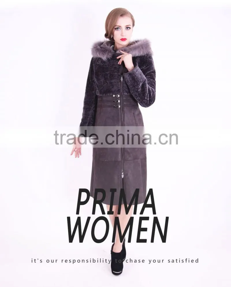 2016 New Design Winter Women Length Coachman Woolen Coat