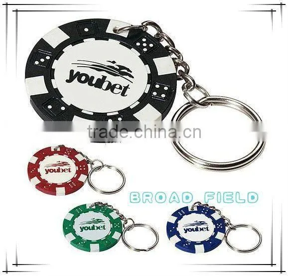 3D Promotional cheap plastic keychain for Lottery Scraper