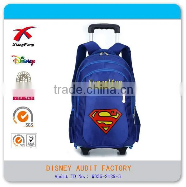 2016 new Superman child trolley backpack