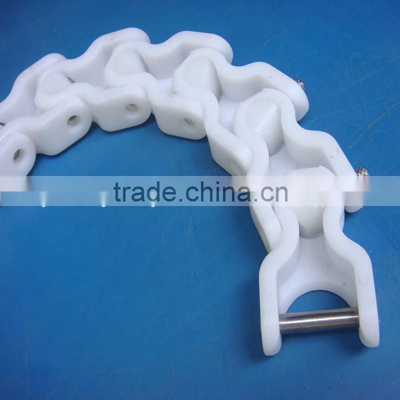 wholesale engineering custom POM delrin acetal plastic conveyor chain manufacturer china