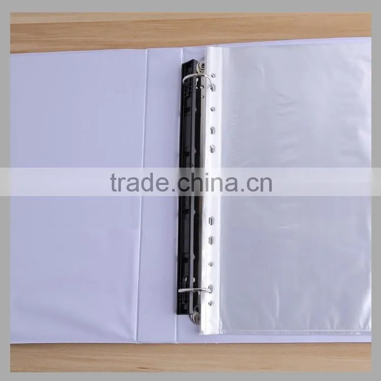 A4 size white creative pvc clear book ring binder
