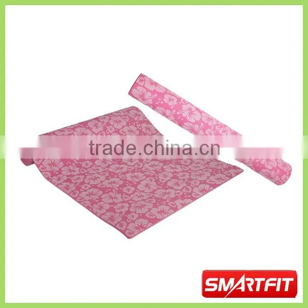 printed Eco-friendly PVC Yoga mat beautiful gym sheet female fitness accessories