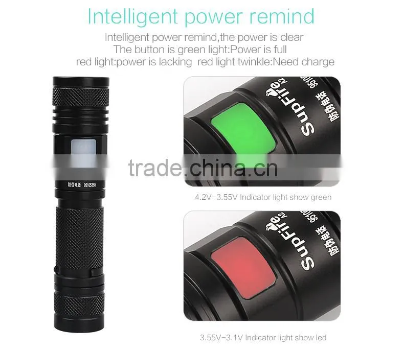 USB flashlight torch light A2 with zoom