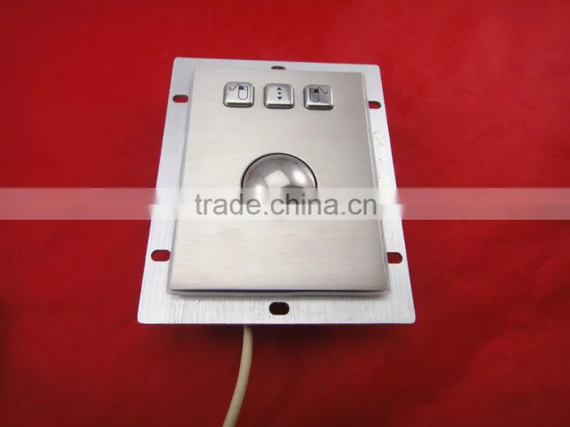 stainless steel metal trackball computer mouse