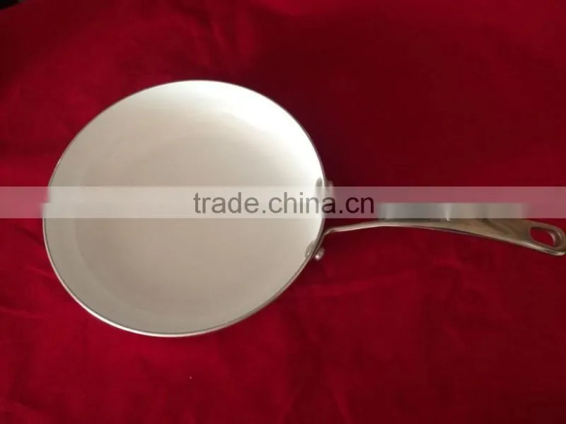 Copper Aluminum Non-stick Press Ceramic Cookware Set Kitchen Used Fry Egg Pizza Pan Skillet S/S Handle