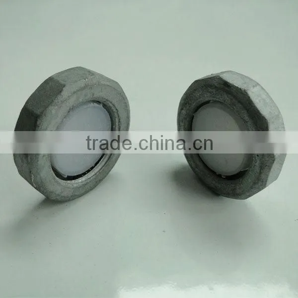 hex head zinc plated nut hard lock nut
