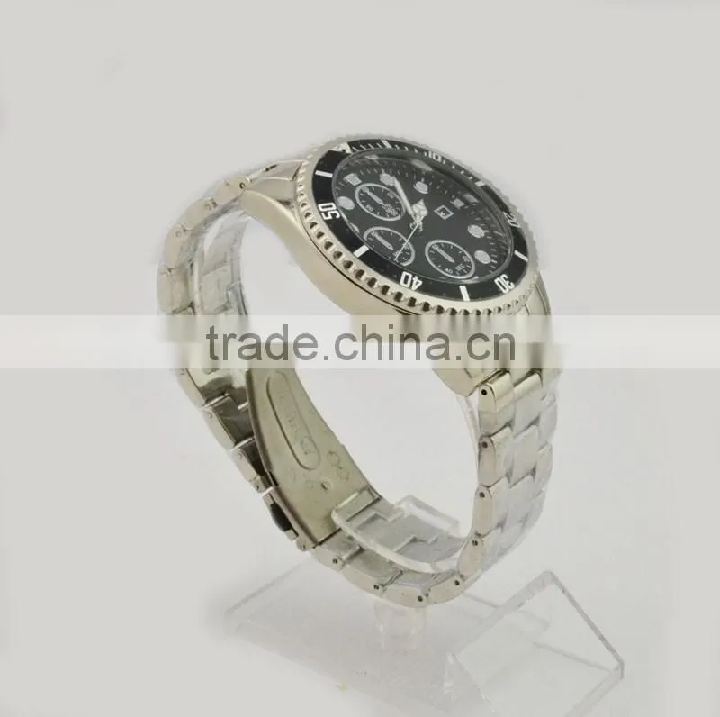 Classic mans business wrist watch calendar quartz watches men