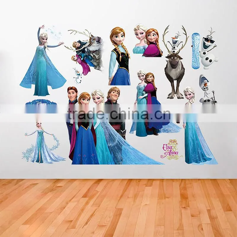 customized cartoon wall vinyl sticker for kid room decoration,wall decoration