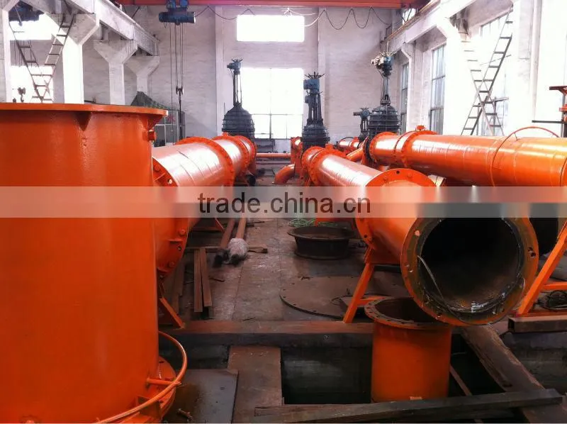 Axial flow sump pump for pond
