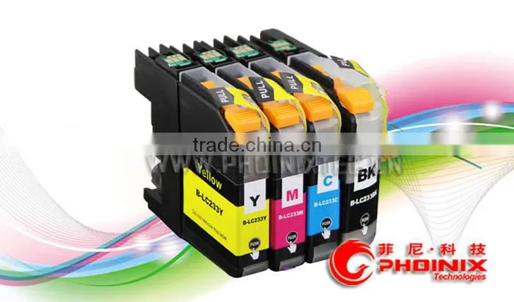 Compatible brother LC233 printer inkjet cartridge with chip For MFC-J4620DW/J5720DW/J5320DW/DCP-J4120DW