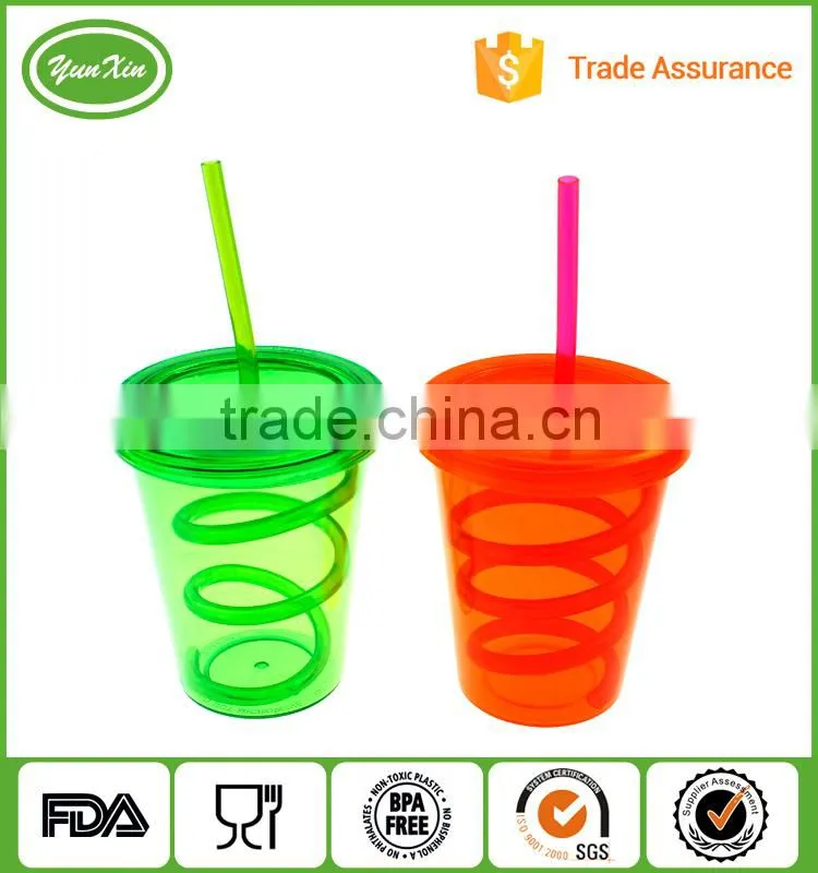16OZ BPA Free Double Wall Plastic Tumbler Cup