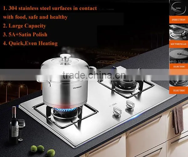 Japanese Large Food Steamer, Couscous Steamer Pot, Stainless Steel Steamer Pot
