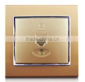 Euro Design Standard Silver Color Socket Outlet