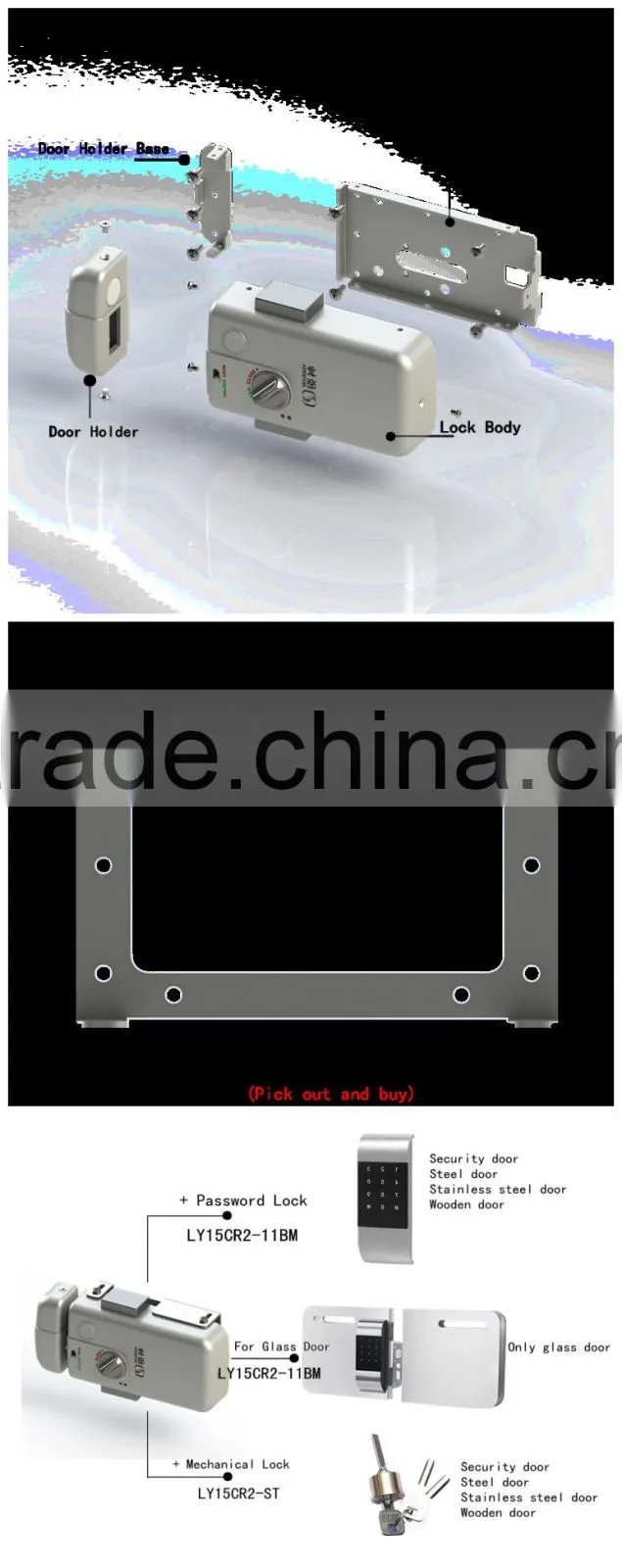 Hidden lock, electronic lock(LY15CR2)