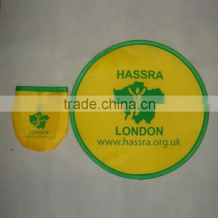 China cheap custom Nylon Polyester Folding Custom Foldable Frisbee