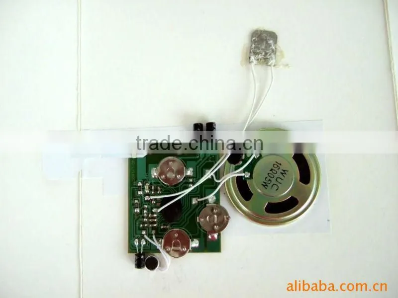 custom time sound recording module for greeting cards