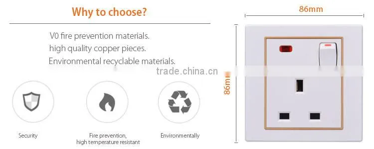 General-purpose with CE electric wall sockets