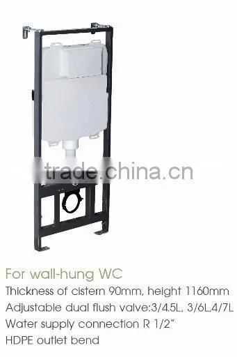 Fill/inlet valve for concealed cistern