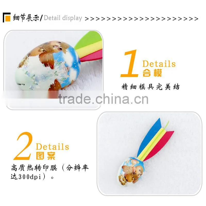 Sports soft pu dart toy with hard tail, pu rocket foam dart football flyer for whosesale