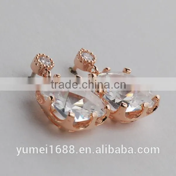 paypal Accpet 925 sterling silver crystal ball stud earrings