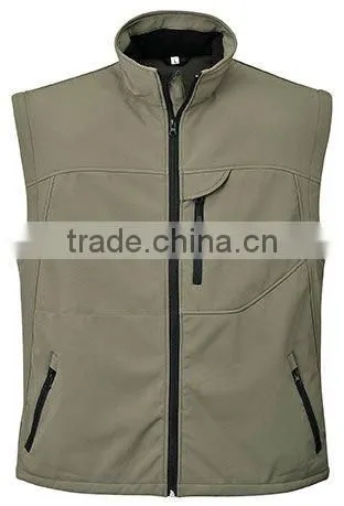 CHINESE SOFTSHELL WORK VESTS FOR MEN