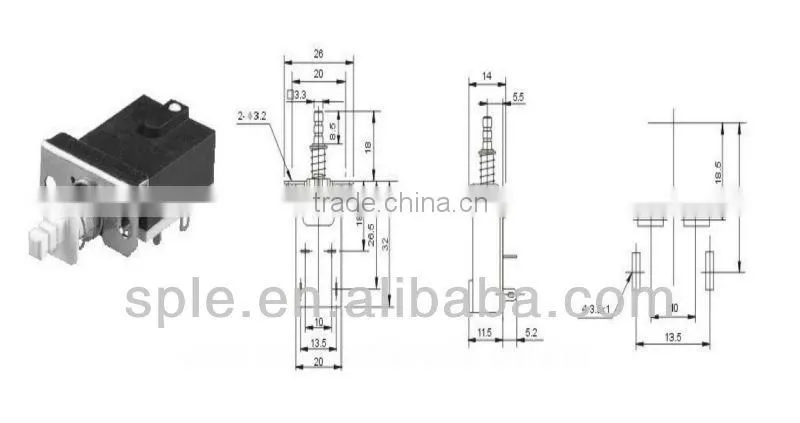 TV ON-OFF Push button Switch SW-2