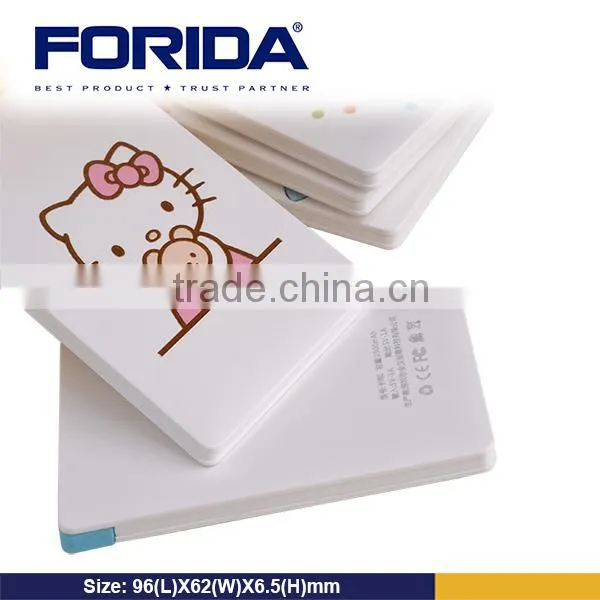 Slim power bank portable card size power bank, lithium power bank