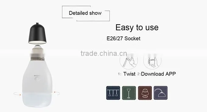 2015 new ablibaba product Zigbee control e27 6w led bulb smart lighting/internet remote control 6w LED smart lighting