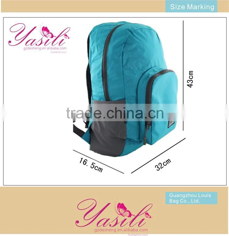 fold up travel backpack in GUANGDONG best quality wholesale new style folding travel backpack