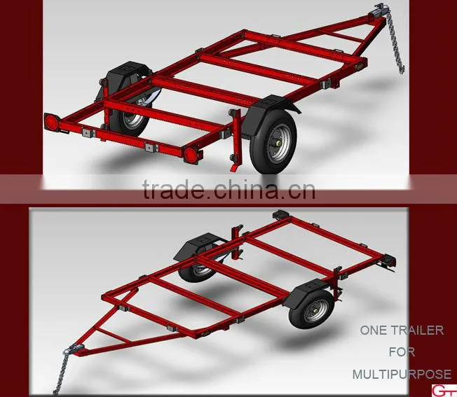 8x4 Folding Utility Trailer Frame
