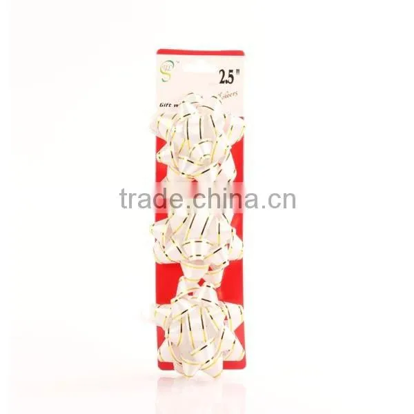 New design hot sale decoration flower star gift ribbon star bow
