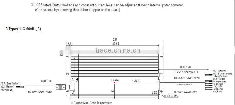 600W Single Output Switching Power Supply/36v power supply 600w/pwm led driver/220v to 36v led driver