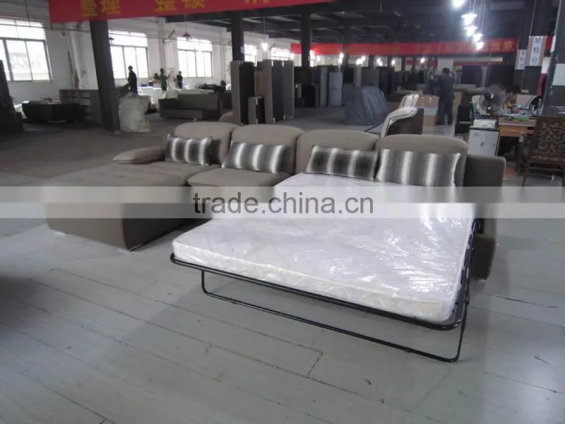 2016 new design corner sofa with bed