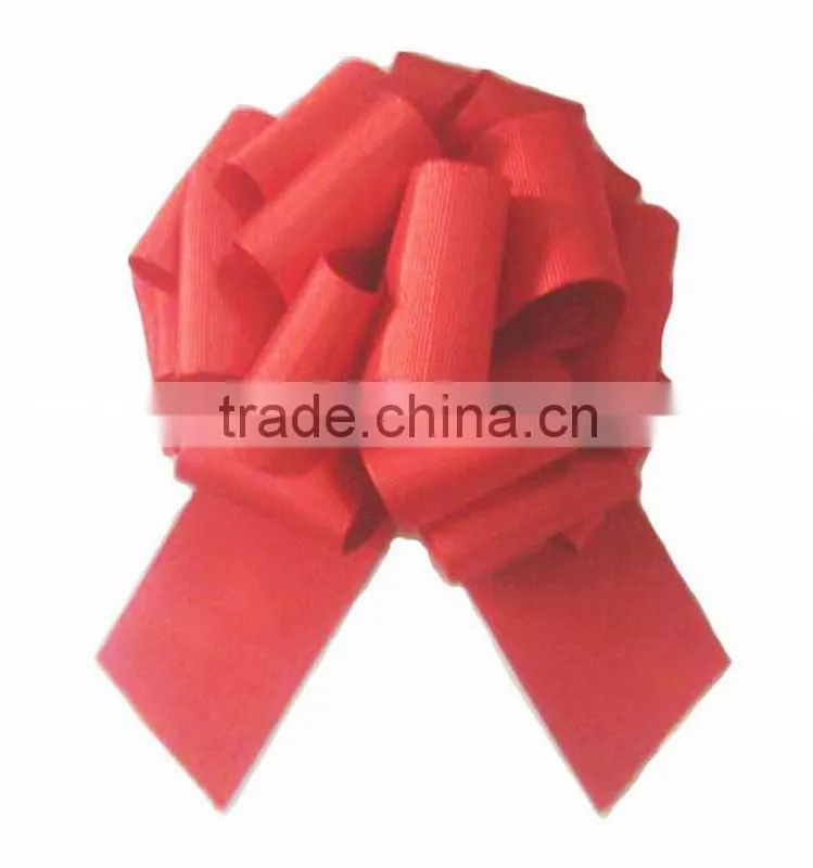 HOT SALE ! Yellow Organza Strip Butterfly Pull Ribbon Bow for gift Decoration