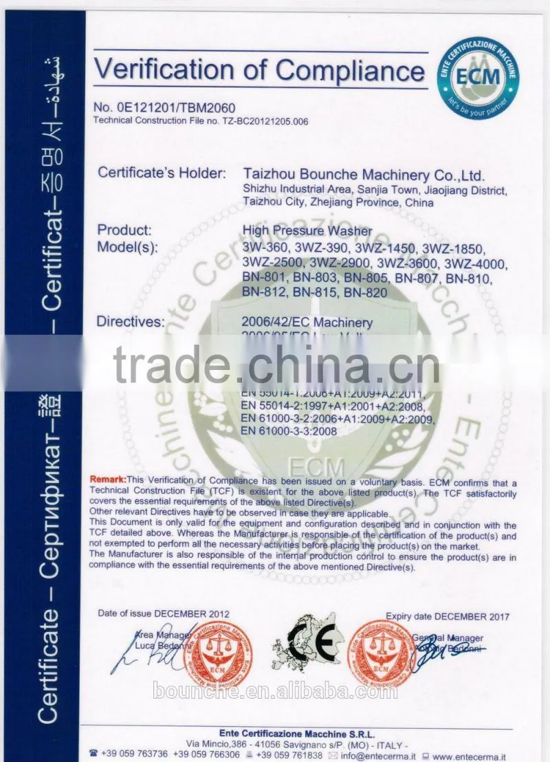 Factory Price Water Tank Gasoline Pressure Washer